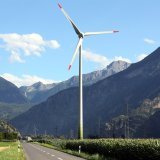 L'éolienne Cime de l'Est, à Collonges